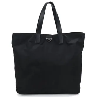 Prada Black Nylon Tote Bag (Pre-Owned)