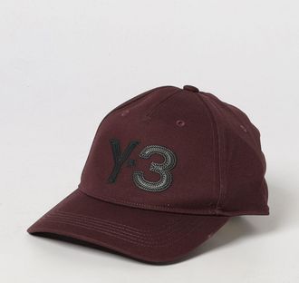 Yohji Yamamoto Cappello da baseball in cotone con logo a contrasto e chiusura regolabile