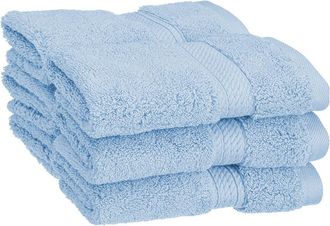 Superior Solid 6pc Absorbent Face Egyptian Cotton Towel Set