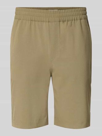 Casual Friday Casual Friday Shorts mit elastischem Bund Modell Samos in Khaki, Gr&ouml;&szlig;e XXL