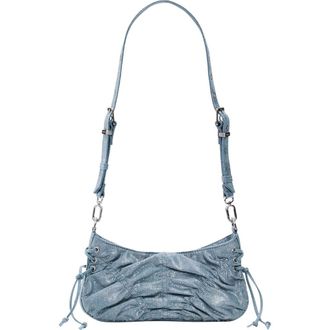 Desigual Ruched Denim Crossbody Bag in Blue at Nordstrom