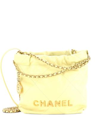 Chanel 22 Chain Hobo Quilted Calfskin Mini crossbody bag - Verde