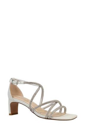 Pelle Moda Teena Ankle Strap Sandal in Silver at Nordstrom Rack, Size 5.5