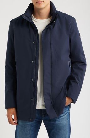 Save The Duck Blaise Waterproof PLUMTECH Jacket in Blue Black at Nordstrom, Size Xx-Large