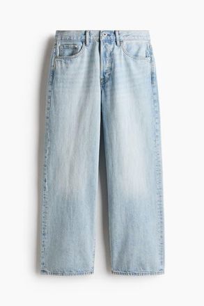 H&M Loose Jeans in Light Denim Blue at Nordstrom, Size 32 X 32