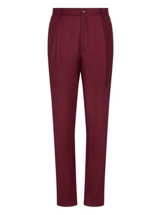 Etro button pleated trousers - Red