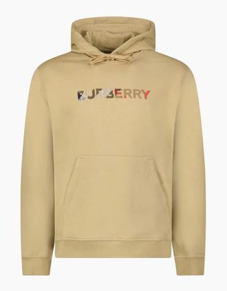 Burberry Mens Burberry Mens Farley Hoodie - Archive Beige - Navy - Size: 42