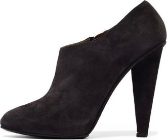 Dolce & Gabbana Stivaletti in pelle scamosciata 110mm - Grigio