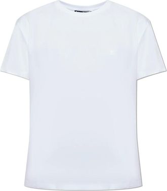 Acne Studios Logo T-Shirt - Heren - T-shirts - Wit - S - Katoen - Tops