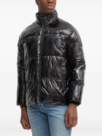 Karl Lagerfeld zip puffer jacket - men - Polyamide/Polyester - 52 - Black
