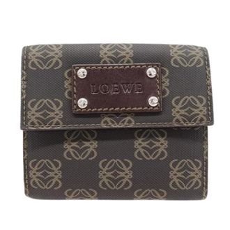 Loewe Vintage, unisex, Bruin, ONE Size, Pre-owned Plastic Portemonnee