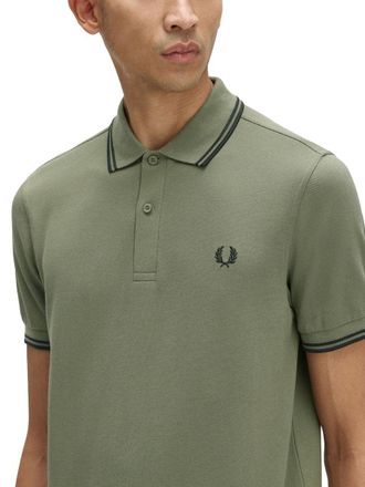 Fred Perry Logo Cotton Polo - Green