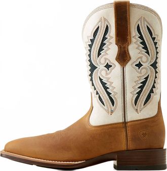 Ariat Mens Rowder Venttek 360 Western Boots In Marbled Tan/white