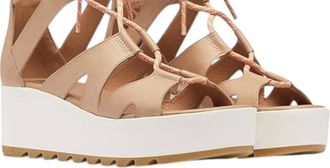 Sorel Womens Cameron Lace Sandals In Beige