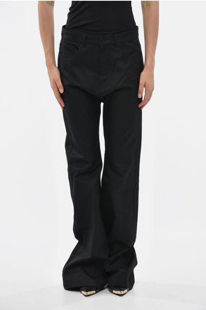 Balenciaga Pantaloni 5 Tasche in Tinta Unita a Gamba Svasata Balenciaga