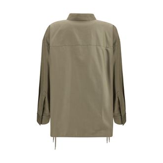 Balenciaga Womens Beige Cotton Dress Shirt