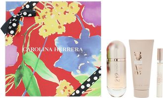 Carolina Herrera Womens 212 Vip Rose Eau de Parfum 80ml, Eau de 10ml + Body Lotion 100ml - Peach - One Size