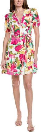 Adrianna Papell Puff Sleeve Flounce Mini Dress I