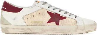 Golden Goose White Color Block Sneakers
