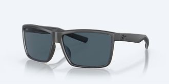 Costa Unisex Rinconcito Polarized Sunglasses In Matte Gray Frame Gray