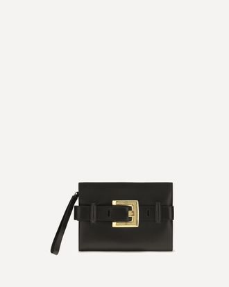Balmain Anthem leather Clutch Female UNI