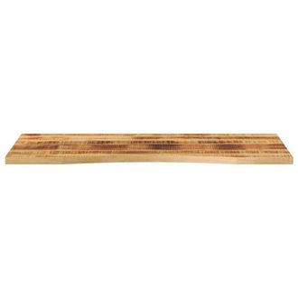 Berkfield Home Beautiful Desk Top with Curve 110x60x2.5 cm Solid Wood Rough Mango in Brown