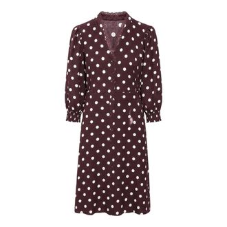 2-Biz Jurken - Dames - Shirt Kleedjes - Bruin - L - Kleedjes