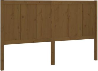 vidaXL Cabecero de cama madera maciza de pino marrón miel 205x4x100 cm Vidaxl