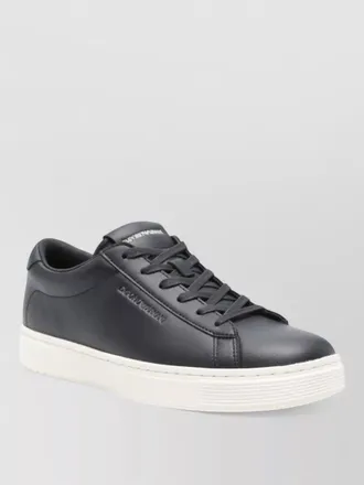 Emporio Armani leather low-top sneakers