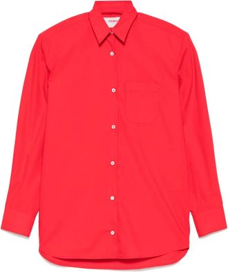 Fiorucci Camicia con ricamo - Rosso