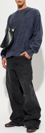 Carhartt Work in Progress Lambert Sweatshirt, Mens, Navy Blue