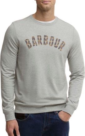 Barbour Berwick Cotton Graphic Sweatshirt in Grey Marl at Nordstrom, Size Xxx-Large