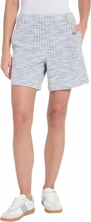 Lyss&eacute; Lily Summer Short In Azzurro Tweed