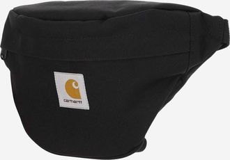 Carhartt Work in Progress Mens Fanny Pack With Logo Black Polyester Belt Bags