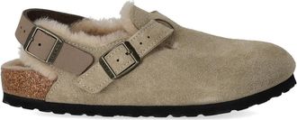 Birkenstock Tokio Shearling Taupe Clog