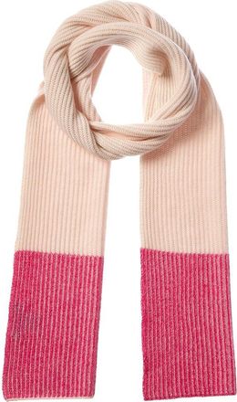 Fort&eacute; Cashmere Plaited Border Stripe Cashmere Scarf