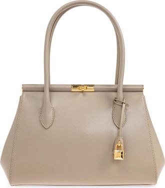 Dolce & Gabbana Schoudertas Marlene - Dames - Handtassen - Beige - ONE Size - Leer - Tassen