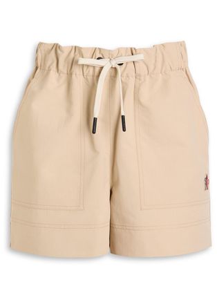 Moncler Logo Shell Shorts - Beige - XS (UK 8 / XS)