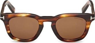 Tom Ford Eyewear Occhiali da sole squadrati - Marrone