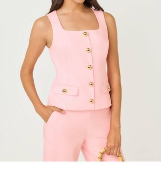 Lilly Pulitzer Moira Sleeveless Top In Pink Muse