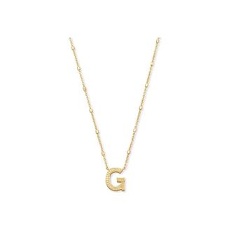 Kendra Scott Letter G Pendant Necklace - Gold Metal