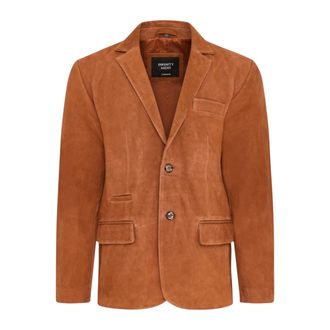 Infinity Leather Heren Italiaanse roest su&egrave;de leren blazerjas - Aarau
