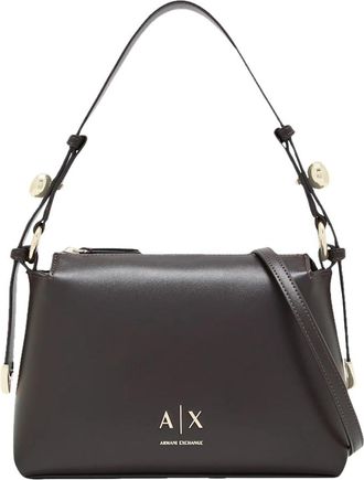 A|X Armani Exchange Schoudertas - Dames - Schoudertassen - Bruin - ONE Size - Leer - Tassen