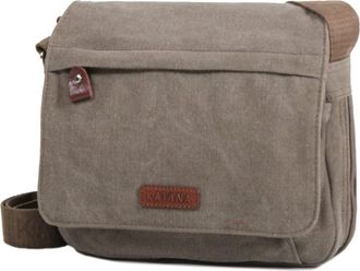 Katana Canvas Messenger Bag with Cowhide Leather