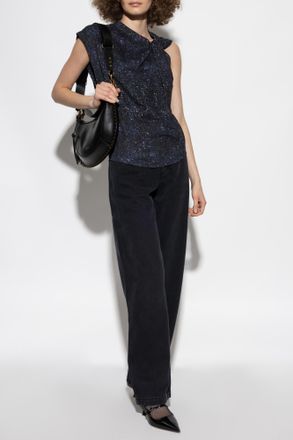 Isabel Marant Top Nayda, Womens, Navy Blue