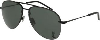 Saint Laurent Green Pilot Unisex Sunglasses CLASSIC 11 M 001 59