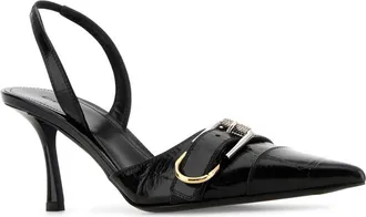 Givenchy Womens Voyou Slingback Heel Black Calf
