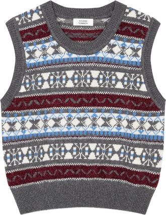 TOMBOY Canotta a fantasia - Grigio