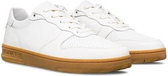 Clae Malone Leather Sneaker in White Leather Light Gum at Nordstrom Rack, Size 9.5
