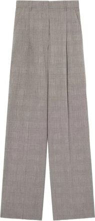 Golden Goose Wide Trousers, female, Gray, Size: 2XS Wool Trousers